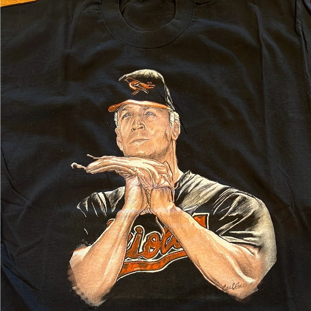 Rare Cal Ripken Jr. drawn and silk screened by a super fan in the 90’s.